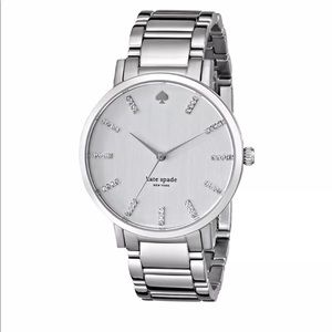 Kate Spade Large Stainless Crystals Gramercy Watch
